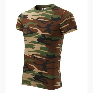Tricou Camuflaj - Bărbați-Camuflaj Maro